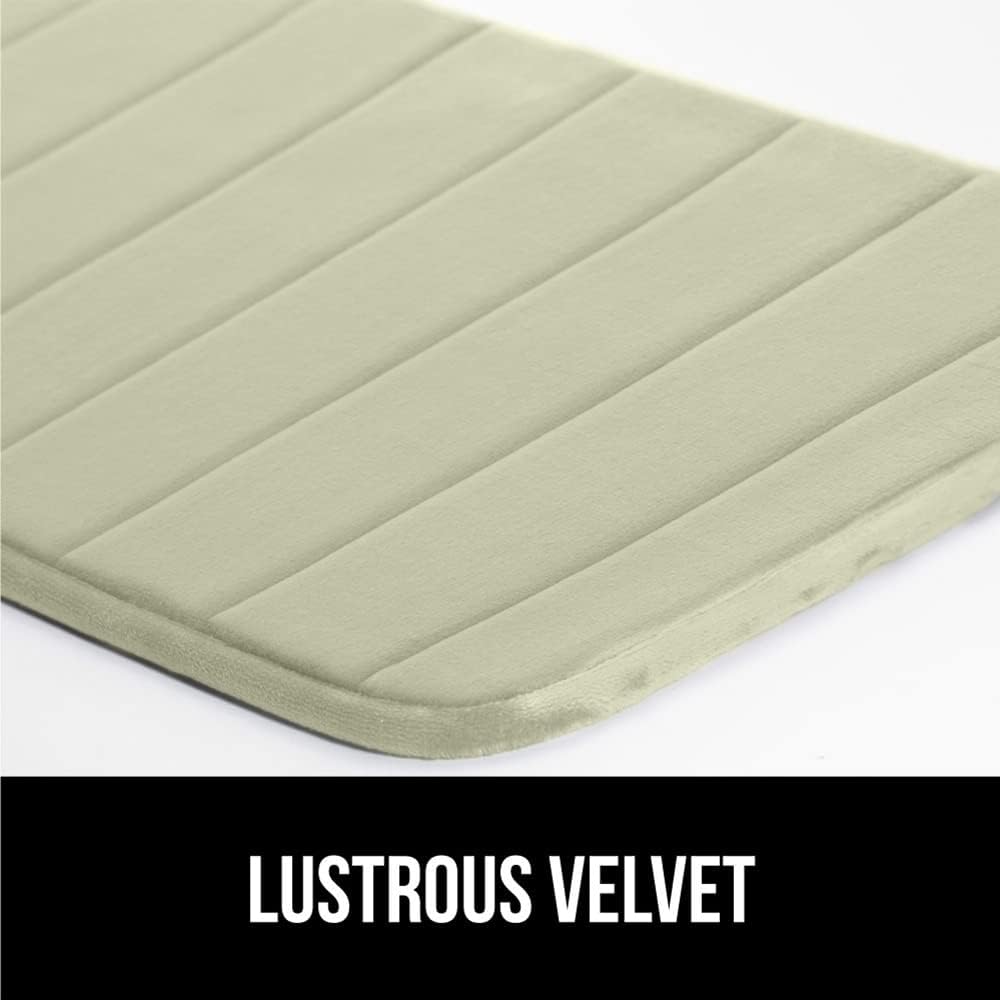 GORILLA GRIP Memory Foam Bath Mat, Soft Absorbent US Designed Bathroom Rug, Gripping Dots Machine Washable Bathmat, Cushioned Floor Mats, Shower Sink Rugs Room Décor Accessories, 30x20 Sage