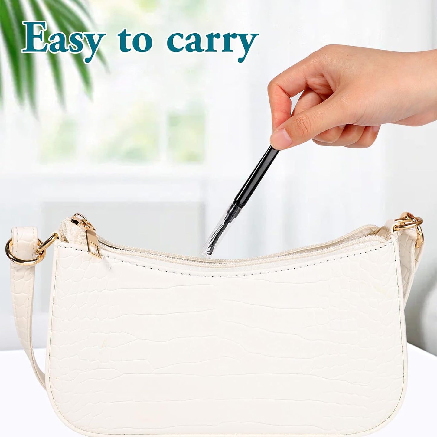 3 Pcs Silicone Lash Brush Mascara Eyelash Separator Eyelash Comb Eyebrow Brush Eyelashes Definer with Dust Lid Lash Separating Comb Brow Grooming Brush