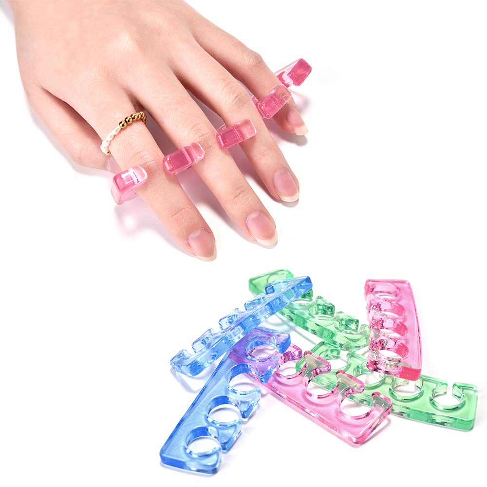 KADS 2pcs/pair Silicone Toe Separator Nail Art Manicure Finger Feet Care Braces Supports Nails DIY Tools