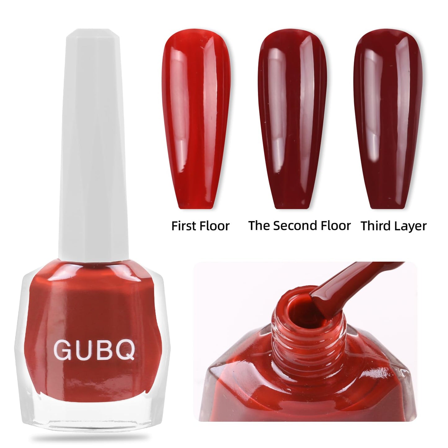 Major Dijit Quick Dry Nail Polish 12ml/0.41fl oz Brown Regular Nail Lacquer Fast Drying & Long Lasting Nail Polish Nail Art Effect for Nail Salon