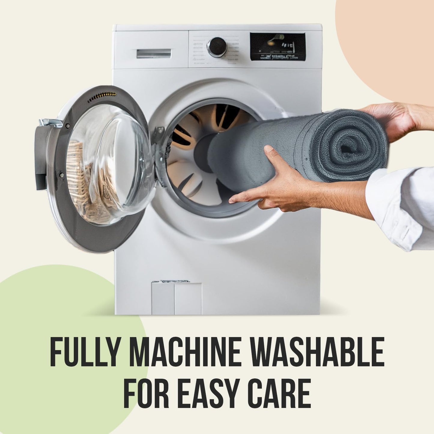 ITSOFT Memory Foam Bath Mat 24x16, Non Slip, Machine Washable, Quick Dry & Absorbent Rugs, Bath Mats for Bathroom Floor, Tub & Shower, Bathroom Rug, Gray