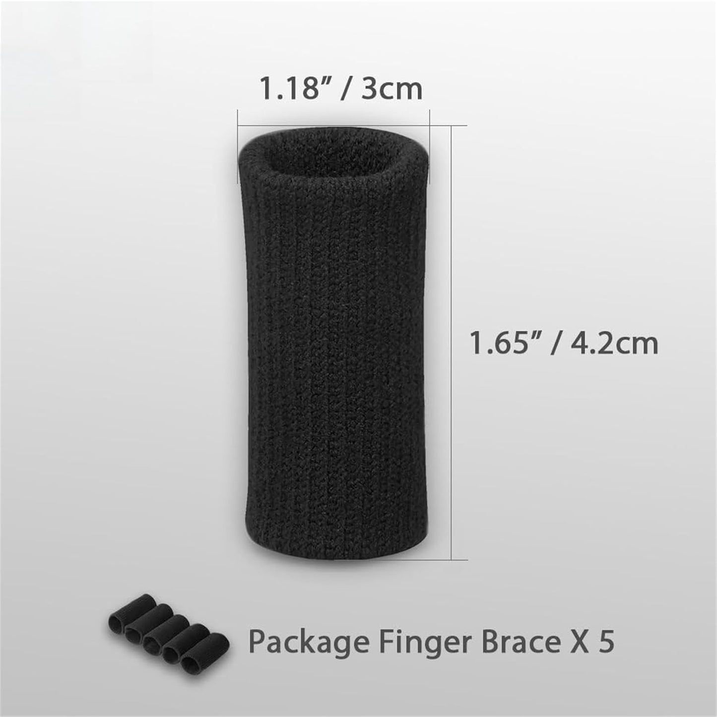 Finger Sleeves, Thumb Splint Brace for Finger Support, Breathable Elastic tape, Compression Pression Protector for Pain Relief (20, Color)