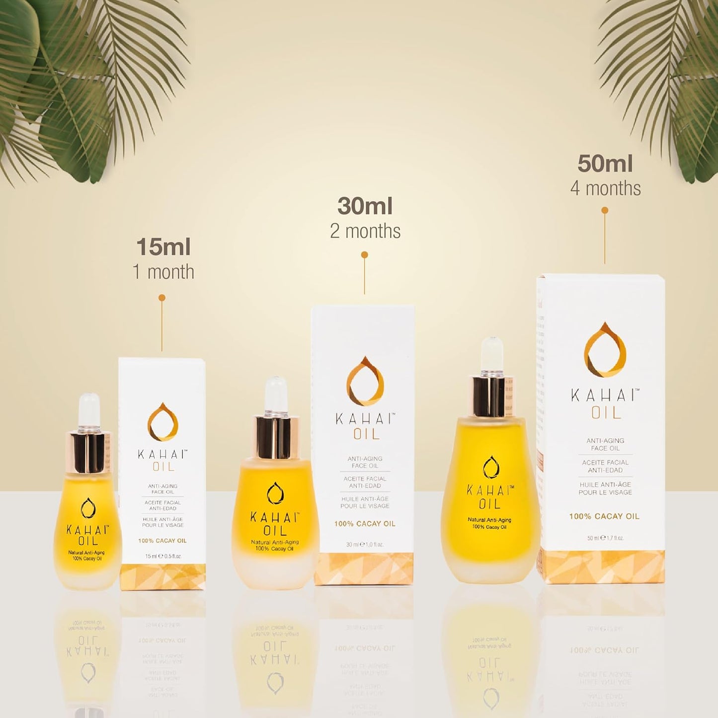 Kahai Oil - 100% NATURAL ANTI-AGING FACE OIL Premium Sustainable Cacay Oil (15 ml)