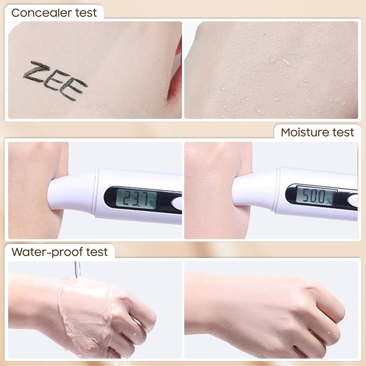 Mushroom Head Air Cushion CC Cream - Moisturizing BB Creams Foundation, Long-Lasting Waterproof New Air Cushion CC Cream Concealer for Even Skin Tone (Ivory, 1 PCS)