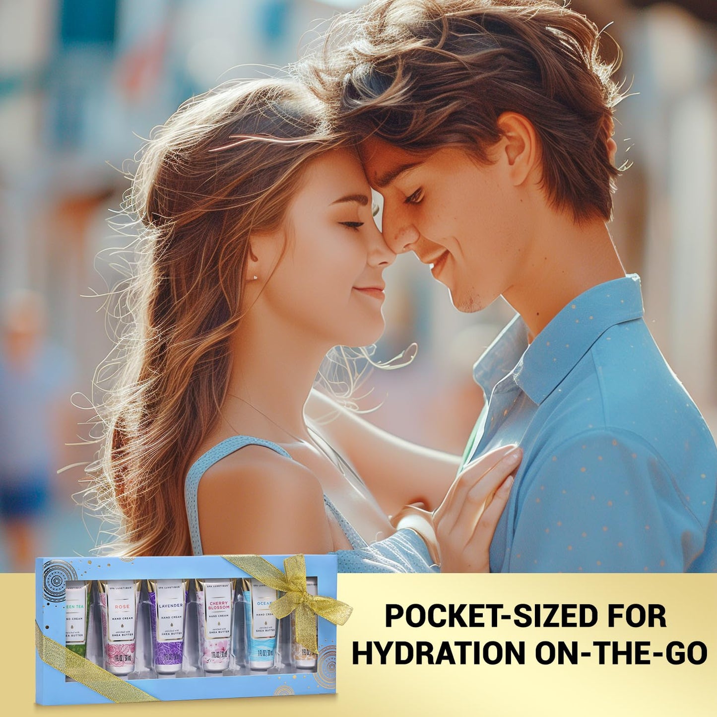 spa luxetique Hand Cream Set Gifts for Women Travel Size Hand Lotion for Dry Skin Care Scented Hand Lotion Gift Sets for Women Ideal Gifts for Her Birthday Sets for Women 6 x 1.0 oz/30ml