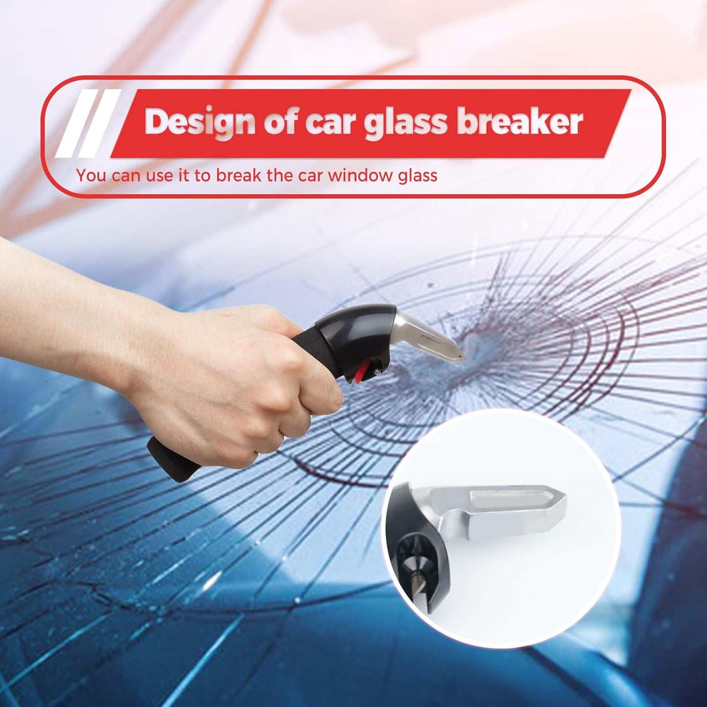 Car Handle Assist for Elderly Car Door Handle, Mobility Car Assist Transfer Support Handle, Multifunction Automotive Grab Handles, Aids for Disabled and Elderly(1Pack, Red)