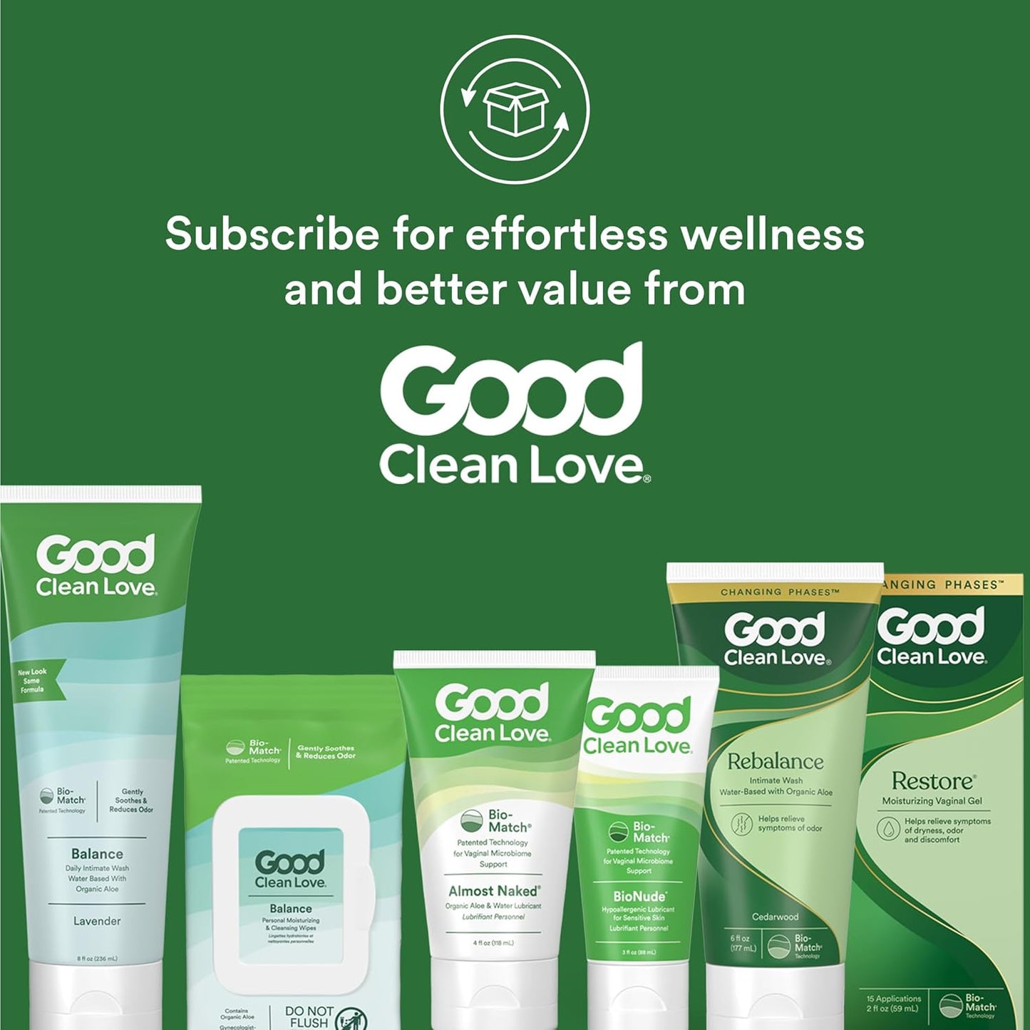 Good Clean Love Balance pH-Balanced Feminine Wipes, Supports Vaginal Health Naturally & Reduces Odor, Non-Irritating Moisturizing & Cleansing Hygiene Product Made with Organic Aloe, (24 Count)