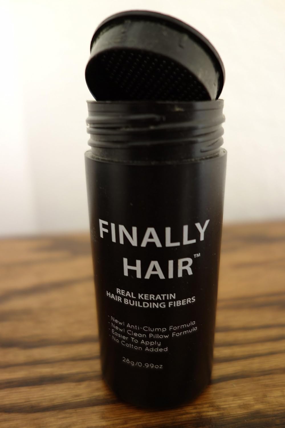 Hair Building Fibers 200 Grams 7 Oz. With Bottle By Finally Hair 50g*4 (Light Medium Brown - our lightest brown shade)