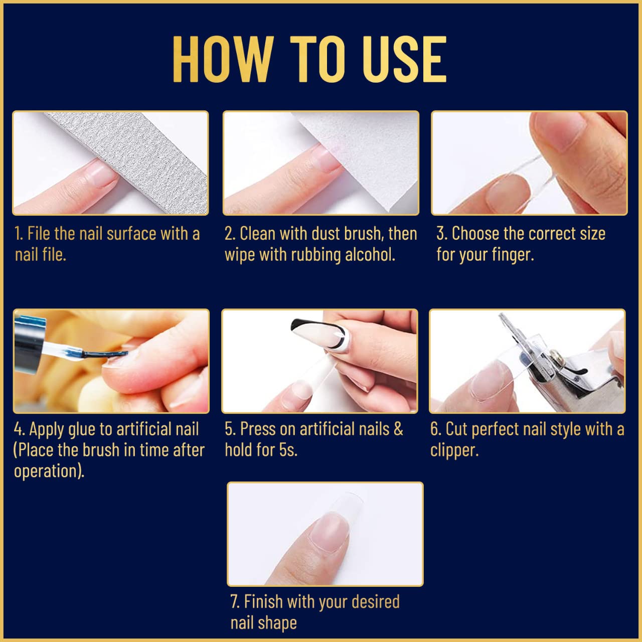 Valitic Strong Nail Glue and Strengthener - Quick Dry Brush On Gel for Long Lasting Nails - Adhesive Bond for False Nails - Strengthener for Nail Tips - 1 PACK