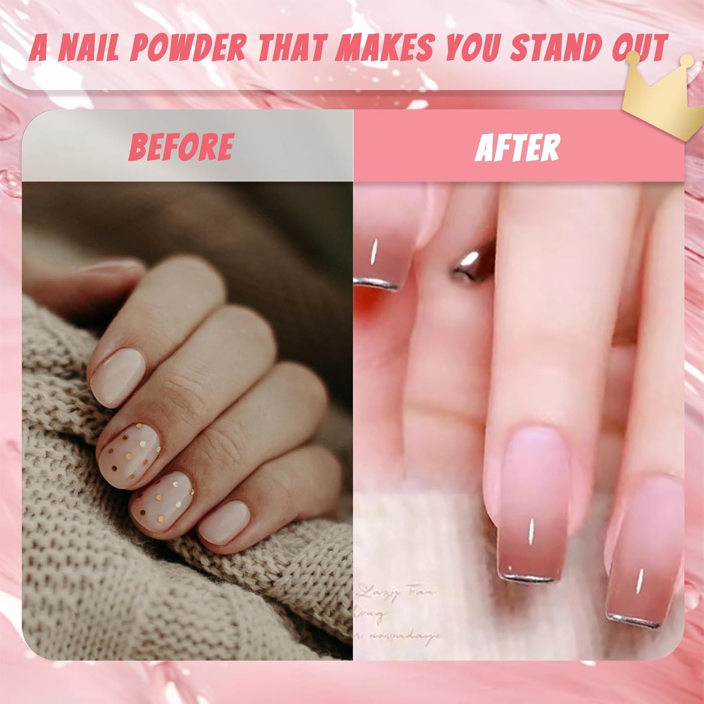 Nail Pigment Powder Palette, 16 Colors Solid Pigment Powder for Nails Set Pigmentos para Uñas, Nail Art Palette Manicure DIY Accessories