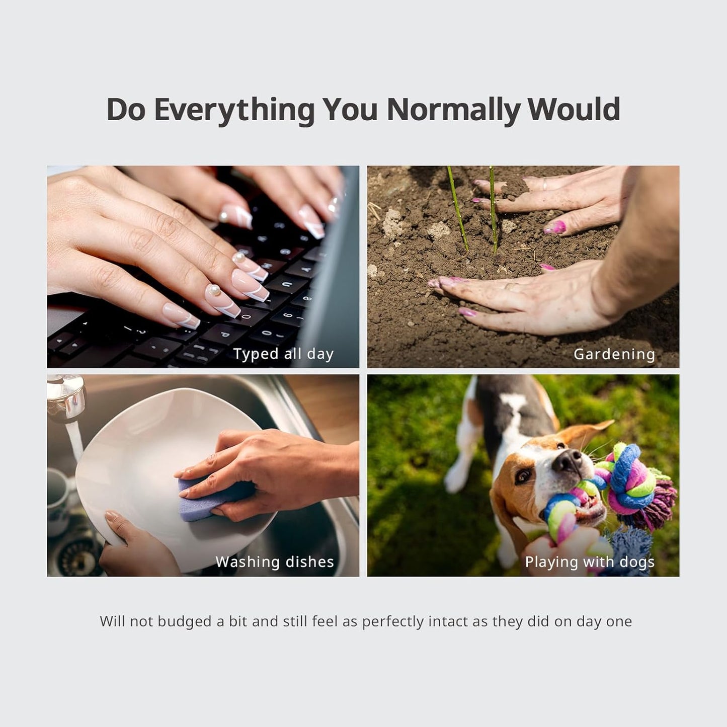 BTArtbox Press On Nails Short - Lamp-Curable White Cat Eye Almond Press On Nails with Glue for Women, Semi-Transparent Soft Gel Glue On Nails in 16 Sizes - 32 Stick On Nails Kit, Whitecaps