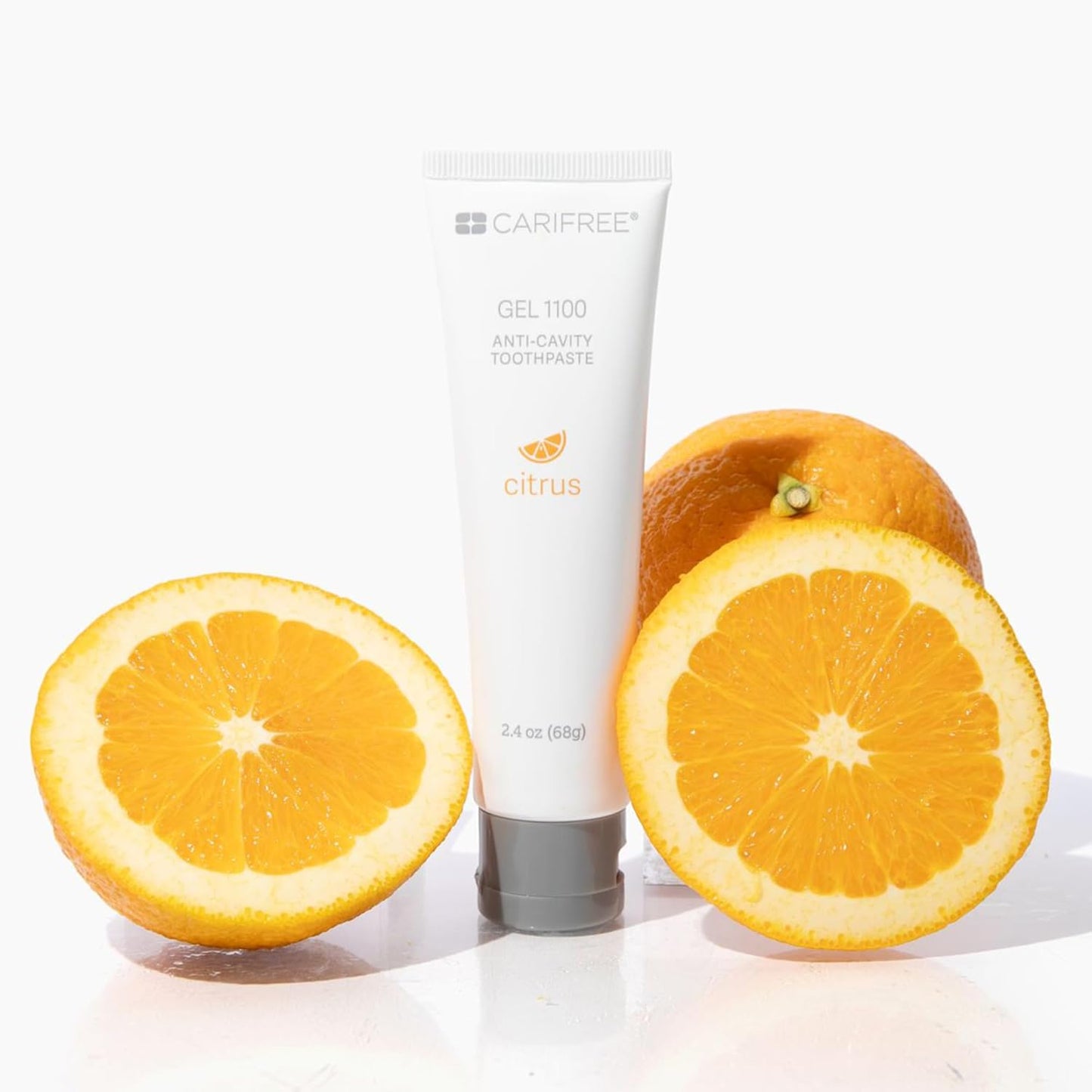 CariFree Gel 1100, Citrus Flavored, Anti-Cavity Fluoride Toothpaste with Nano Hydroxyapatite for pH Neutralization, Cavity Prevention & Enamel Protection, Dentist Recommended, Dentist Developed