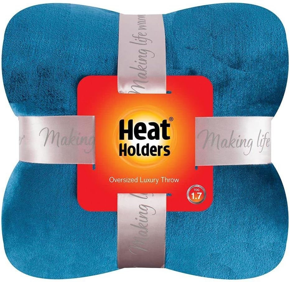 HEAT HOLDERS Oversized Throw/Blanket - Warm and Luxuriously Soft Fur-Like Fleece - Ideal for Bed, Sofa, Travel and Gifts | Mulled Wine