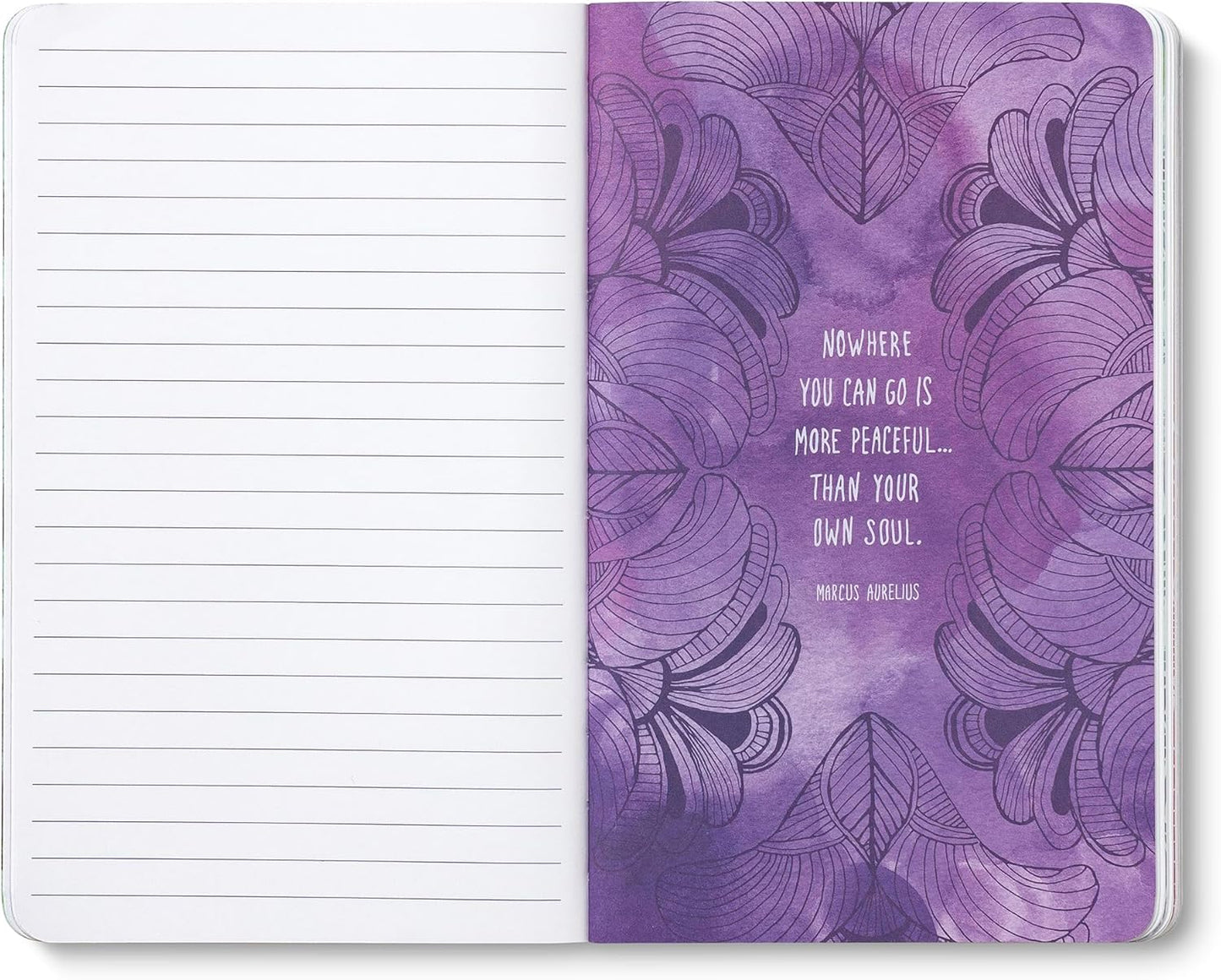 Compendium Softcover Journal – “Who looks outside, dreams. Who looks inside, awakens.”— A Write Now Journal with 128 Lined Pages, 5" W x 8" H