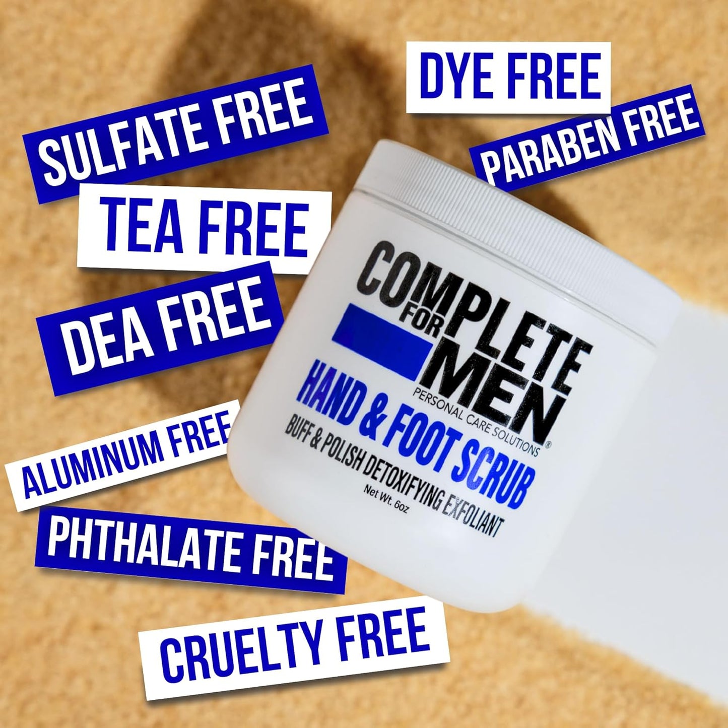 Hand and Foot Scrub: Exfoliating Feet, Hand Exfoliant, Sugar Scrub for Dry Skin, Moisturizing Rough Skin Remover, Ideal for Hands and Feet Care, Scrub for Men