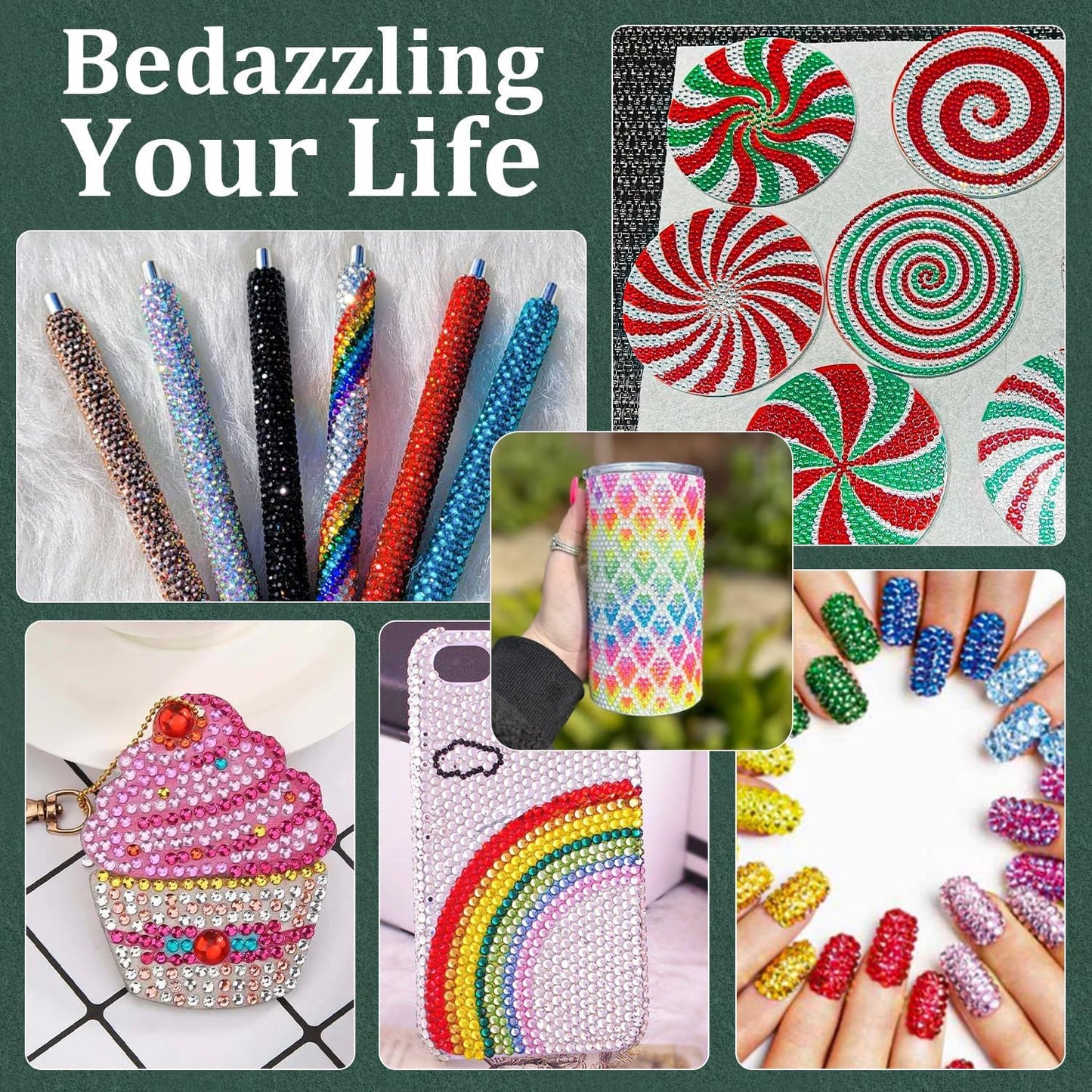 Resin Rhinestones for Crafting with B7000 Jewelry Glue, 2 Boxes Transparent Flatback Crystals with 3Pcs 10ml Glue for Bedazzling Crafts DIY Nail Art Makeup, Gems for Clothing Shoes