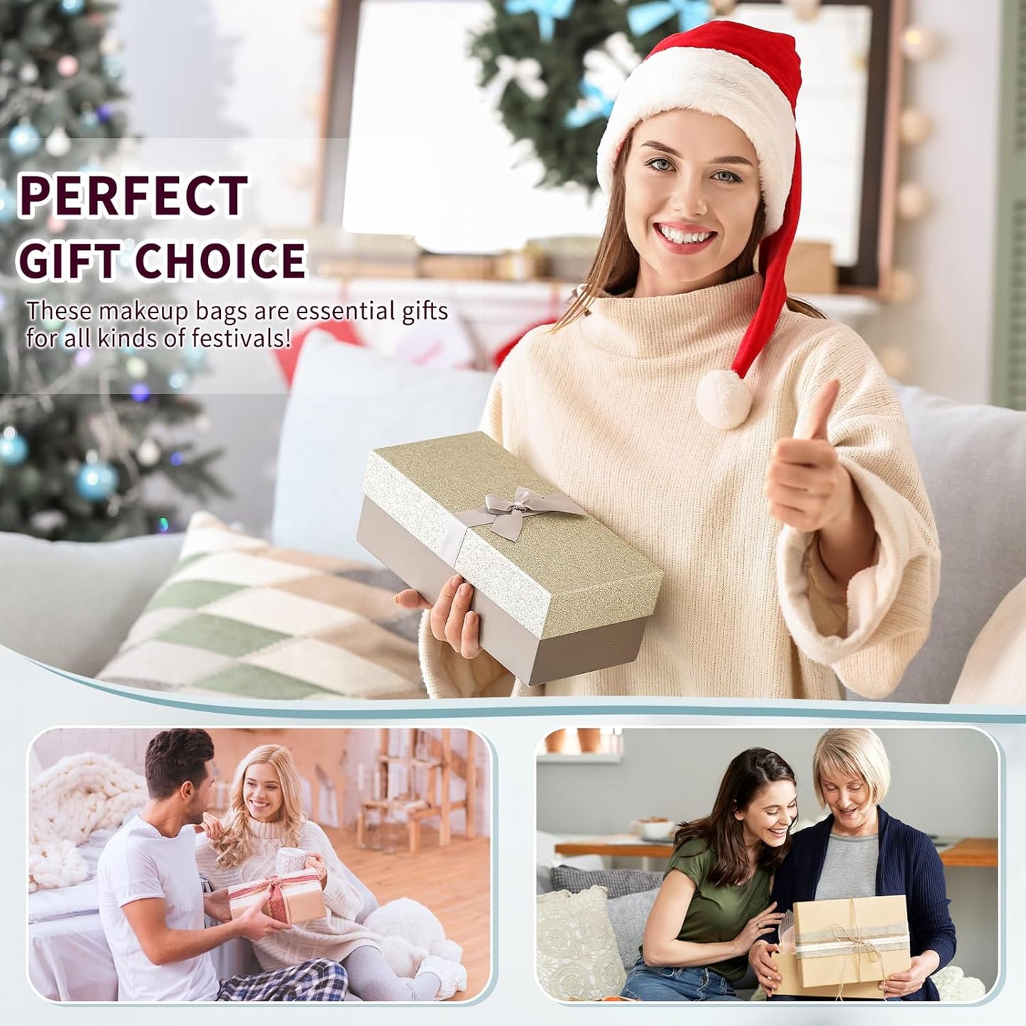 4 Pcs Makeup Bag for Women Corduroy Cosmetic Bag Aesthetic Cute Bags Multi Size Purse Pouch Travel Toiletry Bag Set Makeup Organizer with Zipper(Brown)