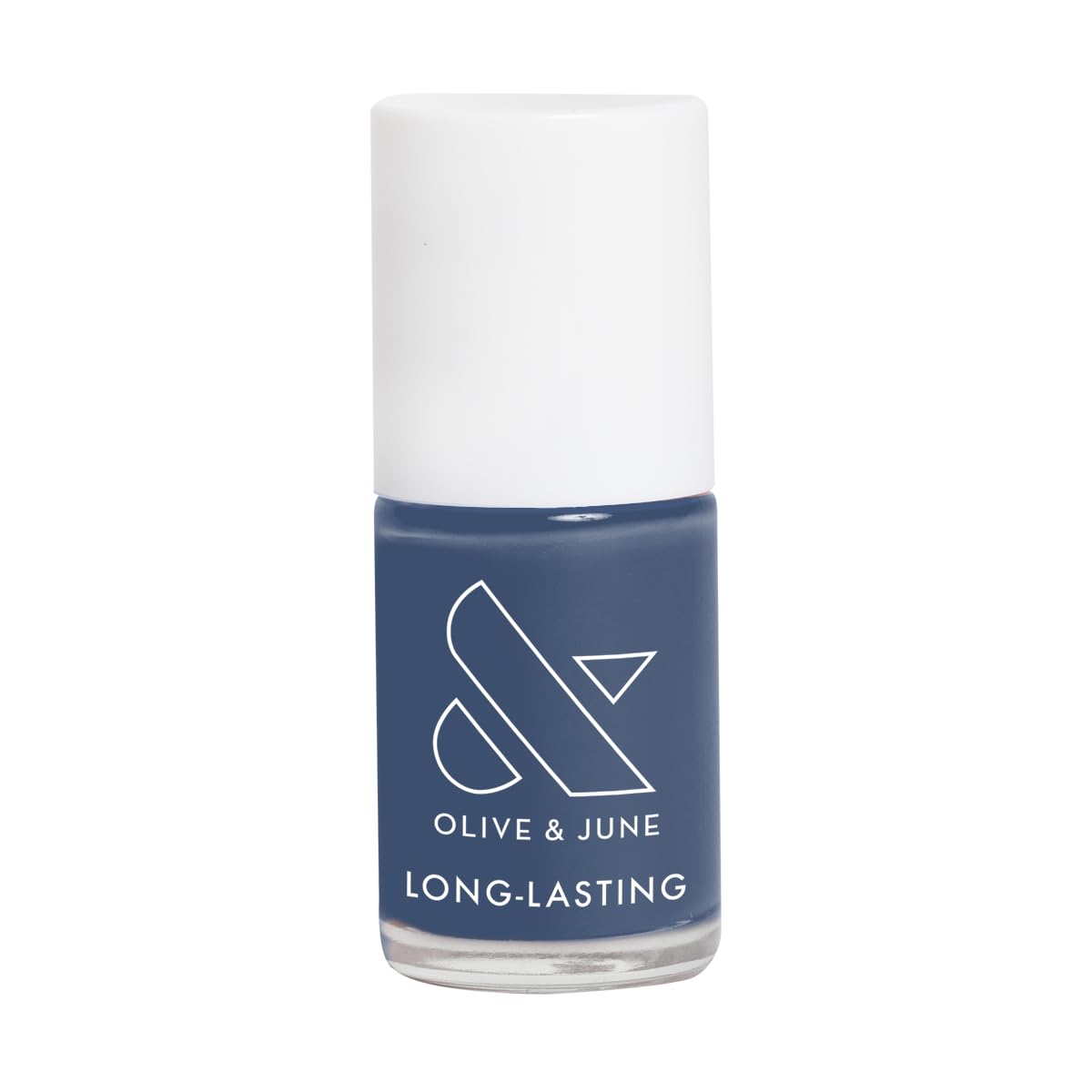 Olive & June Long Lasting Nail Polish | Gel-Like Finish No Lamp Needed | Lasts up to 10 days |Salon-Quality Color at Home |15-Free Vegan Cruelty-Free Chip-Resistant Shine |Social Studies Gunmetal Blue
