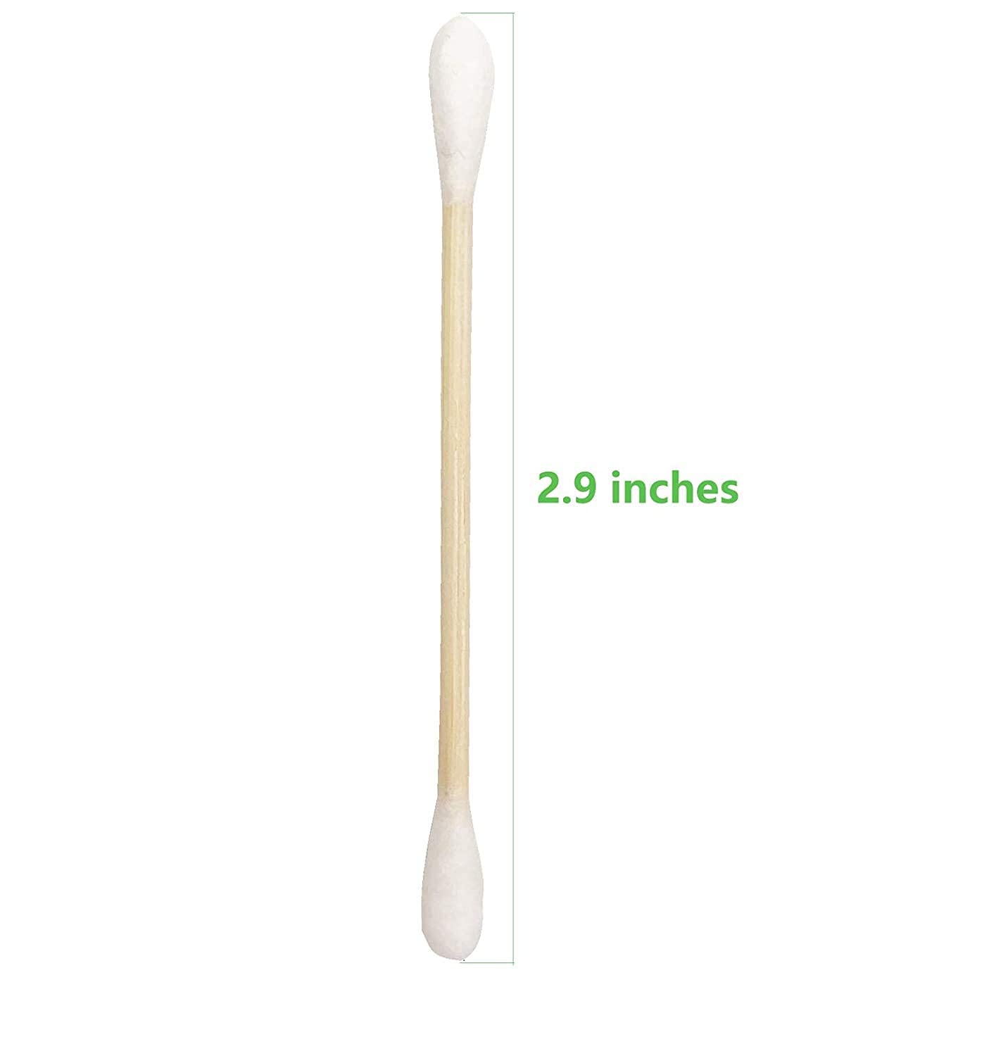 Cotton Swabs with Wooden Sticks/Biodegradable Cotton Buds 2400pcs