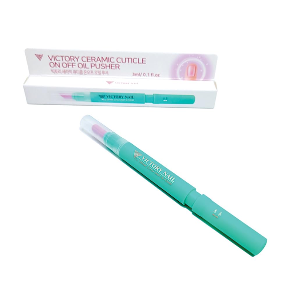1PCS Ceramic Cuticle On/Off Oil Pusher Cuticle Pusher (Mint)