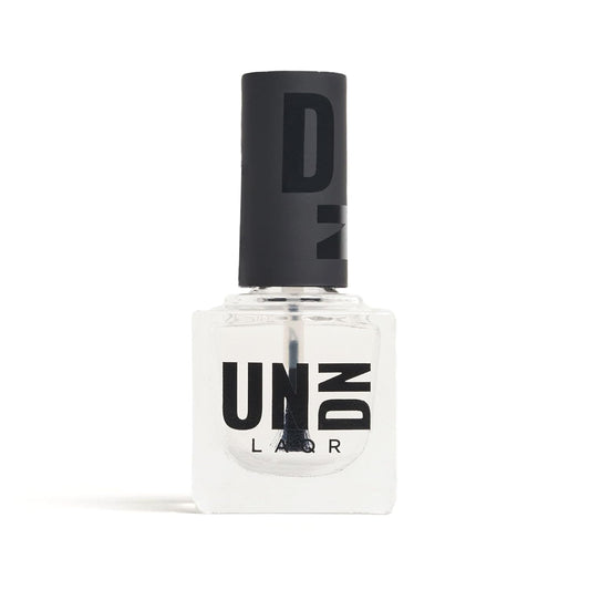 UNDN Vegan Nail Polish - Gloss Top and Bottom Coat - Clear Base Coat and Top Coat Nail Polish - Long Lasting, Cruelty Free Fingernail Polish - 0.5 oz