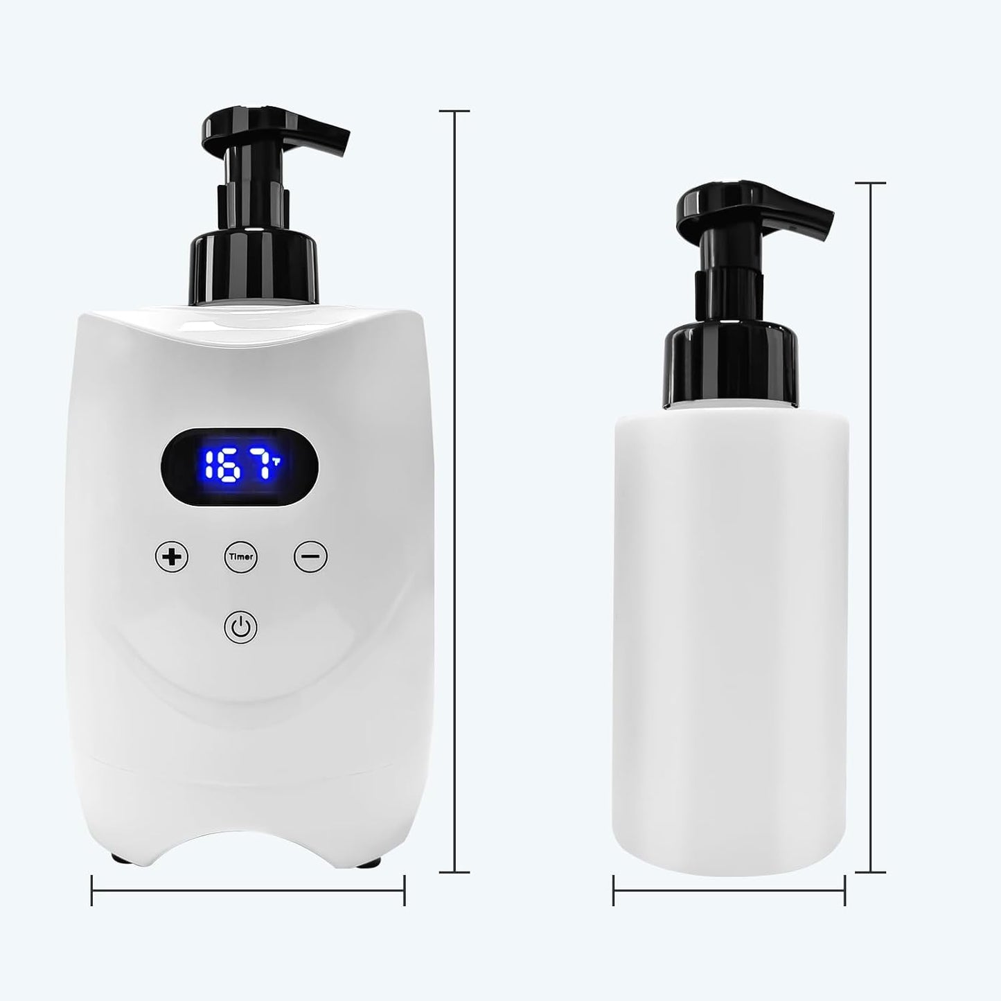 Hot Lather Machine for Shaving Professional Lather Maker for Men Face Shaving Large Capacity Shaving Foam Warmer for Home Salon Barber Shop, with 2 500ml Foam Bottle