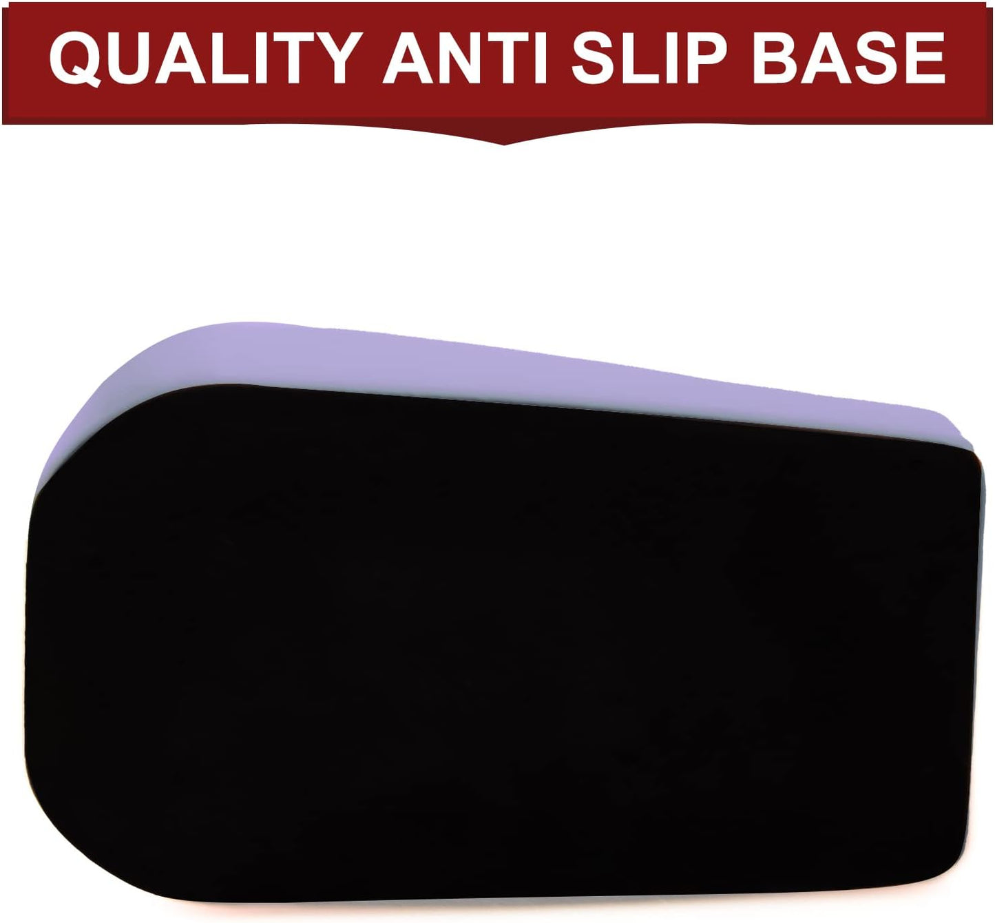 1Pcs Desktop Tape Dispenser Adhesive Roll Holder with Weighted Nonskid Base, Purple (Tape not Included)