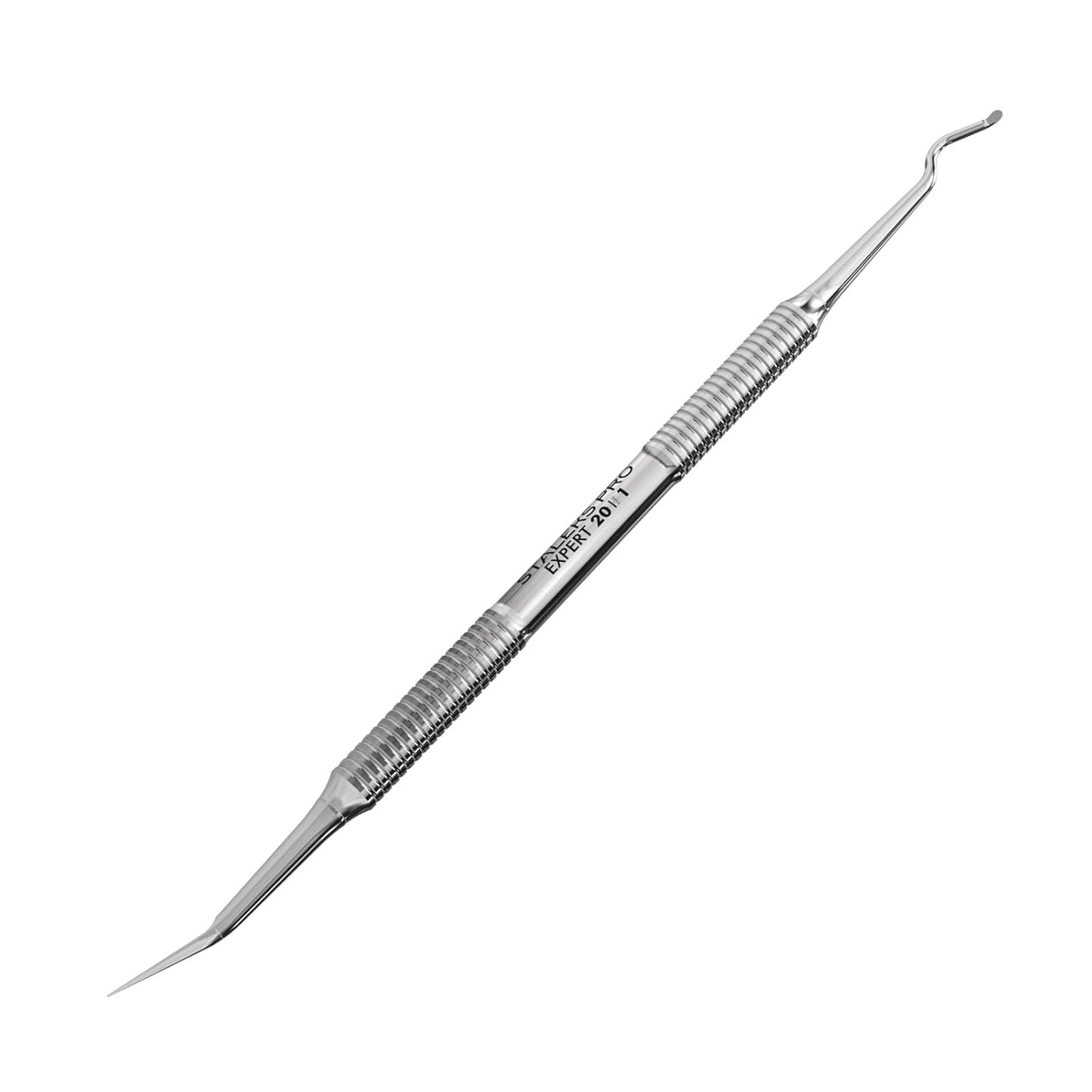 Staleks Pro Expert 20 Pedicure Curette Type 1 – Hemisphere Curette and Toenail Cleaner – Stainless Steel – for Professional Pedicure