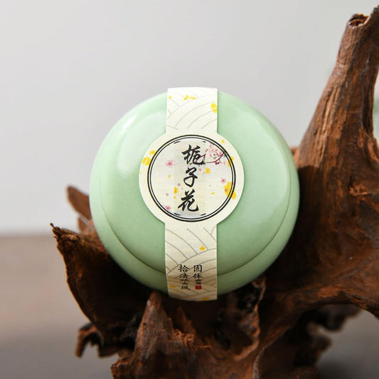 Chinese Style Ancient Solid Balm - Portable Solid Fragrance Balm - Natural Perfume for Men and Women (Gardenia)
