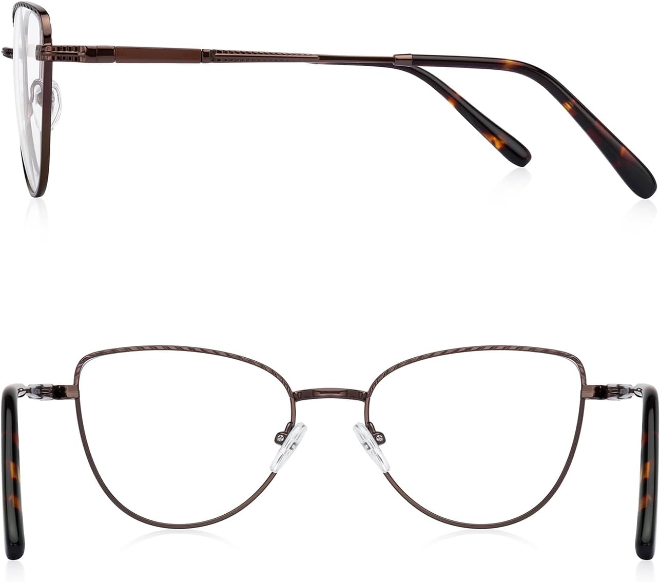 RB. Pilot Retro Cateye Reading Glasses for Women Blue Light Blocking Computer Glasses Spring Hinge Readers