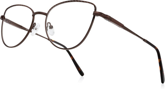RB. Pilot Retro Cateye Reading Glasses for Women Blue Light Blocking Computer Glasses Spring Hinge Readers