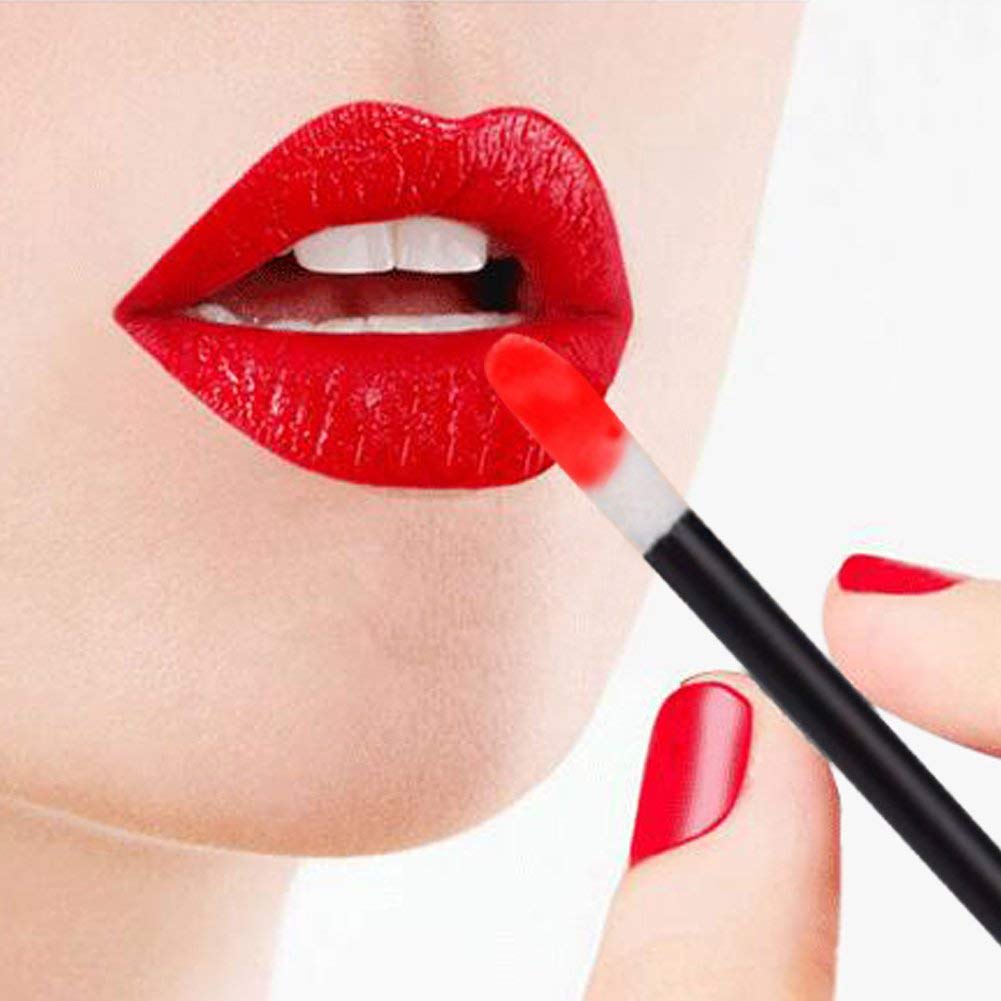 G2PLUS 100PCS Lip Gloss Applicators, Disposable Lip Brushes Lip Gloss Applicators Lipstick Gloss Wands Applicator Perfect Makeup Tool Kits (Nylon Black)