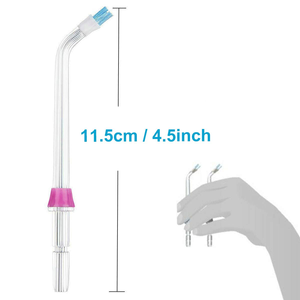 Flosser Replacement Tips Compatible with Waterpik Water Flosser, Reach Flosser Refill Heads Replacement Heads, Compatible with Waterpik Oral Irrigator & Dental Flosser (Plaque Tips)