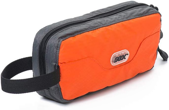 GOX Travel Toiletry Bag,Dopp Kit Case,Ultra-Light Cosmetics Bag Makeup Organizer(Orange)