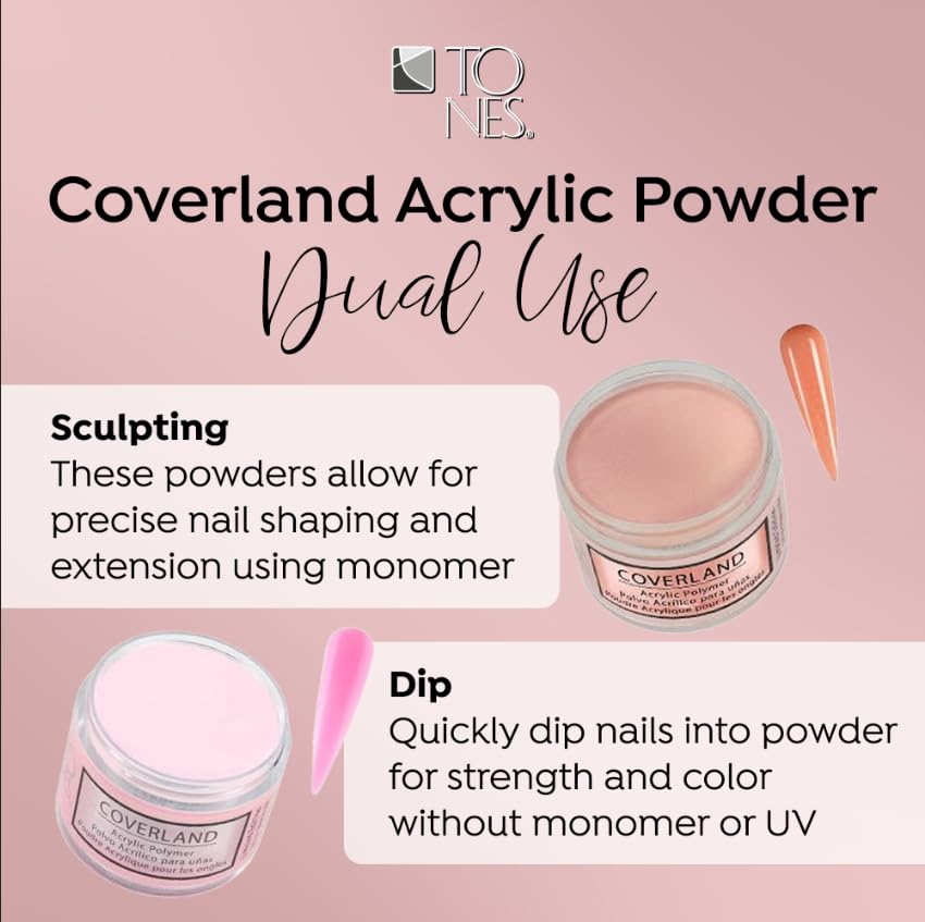 Coverland Acrylic Powder 3.5oz "Diamond Pink" - Limited Edition