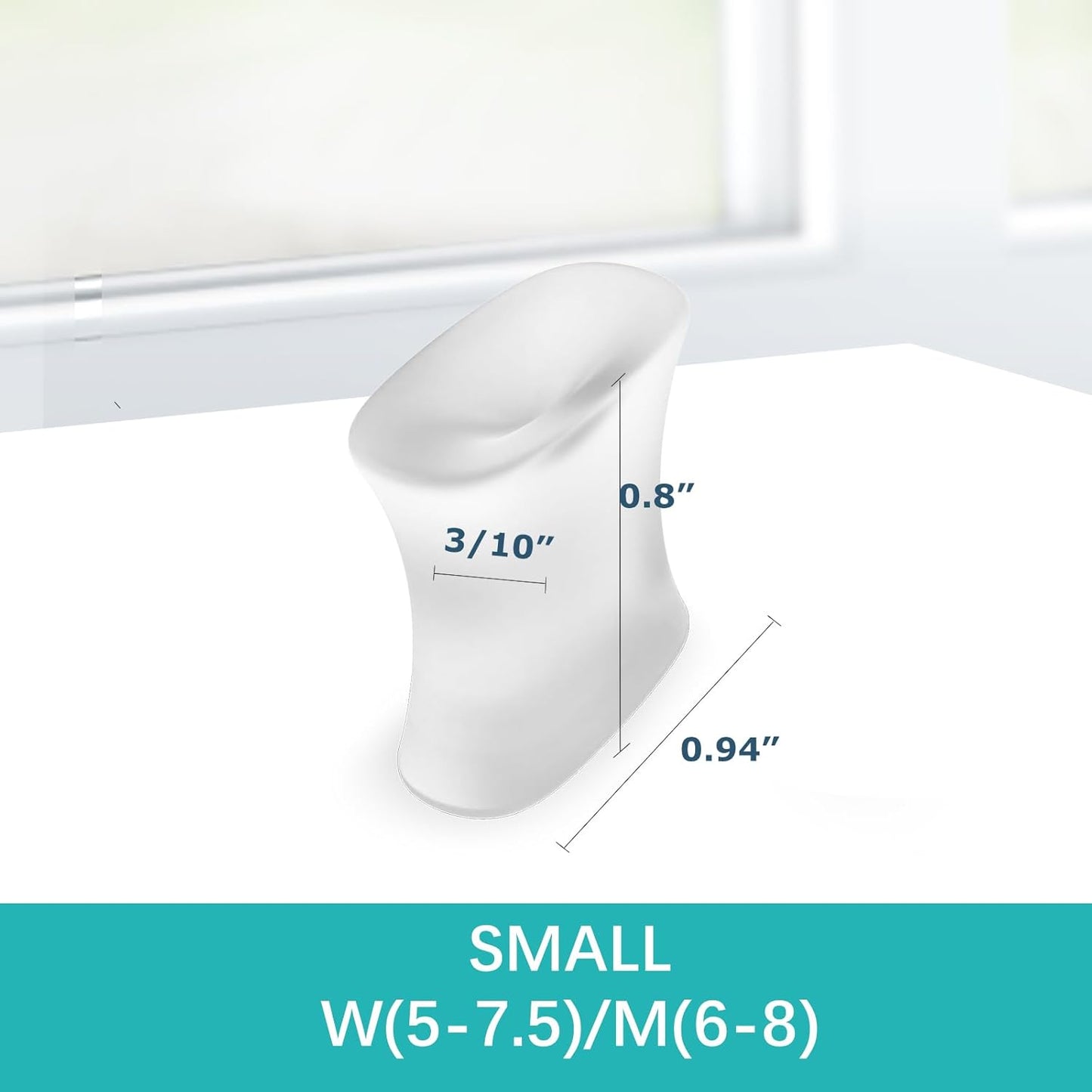 Upgraded Gel Toe Separators - 12 Pack Aloe Vera Extract Infused Silicone Toe Spacers for Straightening Overlapping Toes, Bunions, Calluses – Bunion Corrector for Men and Women(Small Size)