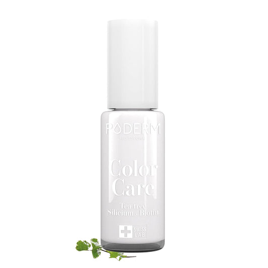 PODERM - Nail Polish – Enriched with Tea Tree – Improves nail appearance – Ingredients Natural/Vegan - foot/hand - Swiss Made (French White)