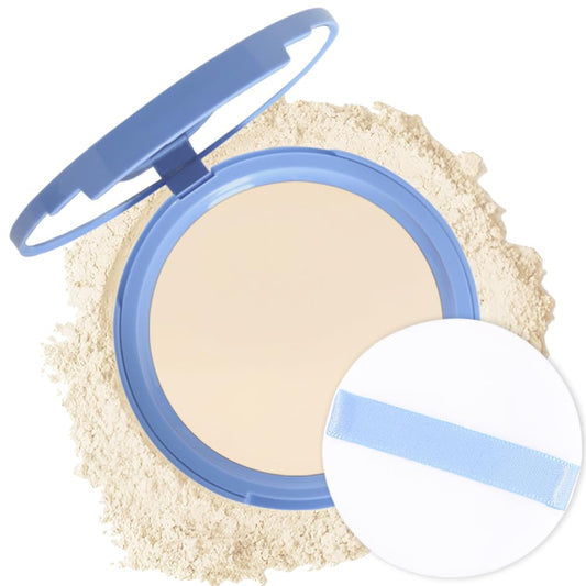 evpct Oil Control Pressed Face Powder Compact for Women, Translucent Setting Powder Makeup Foundation for Women, Waterproof Long Lasting Lightweight, polvo compacto de maquillaje, 14 Nude Translucent