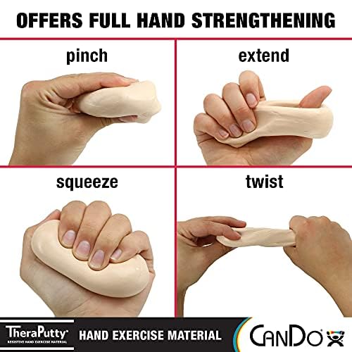 CanDo 10-2601 Theraputty Plus Hand Exercise Putty, 2oz, X-Soft