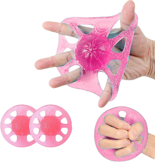 DEEYOTA Finger Exerciser and Hand Strengthener Rehab,Exercise Squeeze Ball for Hands,Grip Exerciser Hand Strengthener(2 Pcs)