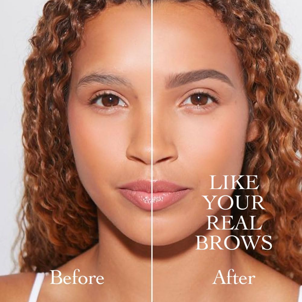 Eyebrow Ink Pencil by Brow Stylist -Micro 4 Point Brow Pen Lift & Snatch Eyebrow Pen Kits with 3 Eyebrow Stencil Long-Lasting Waterproof Natural Eyebrow Hair (1Pc 04# black)