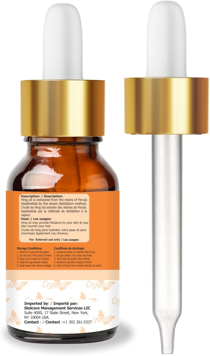 Crysalis Hing (Ferula assa- foetida) Oil - 1.01 Fl Oz (30ml)