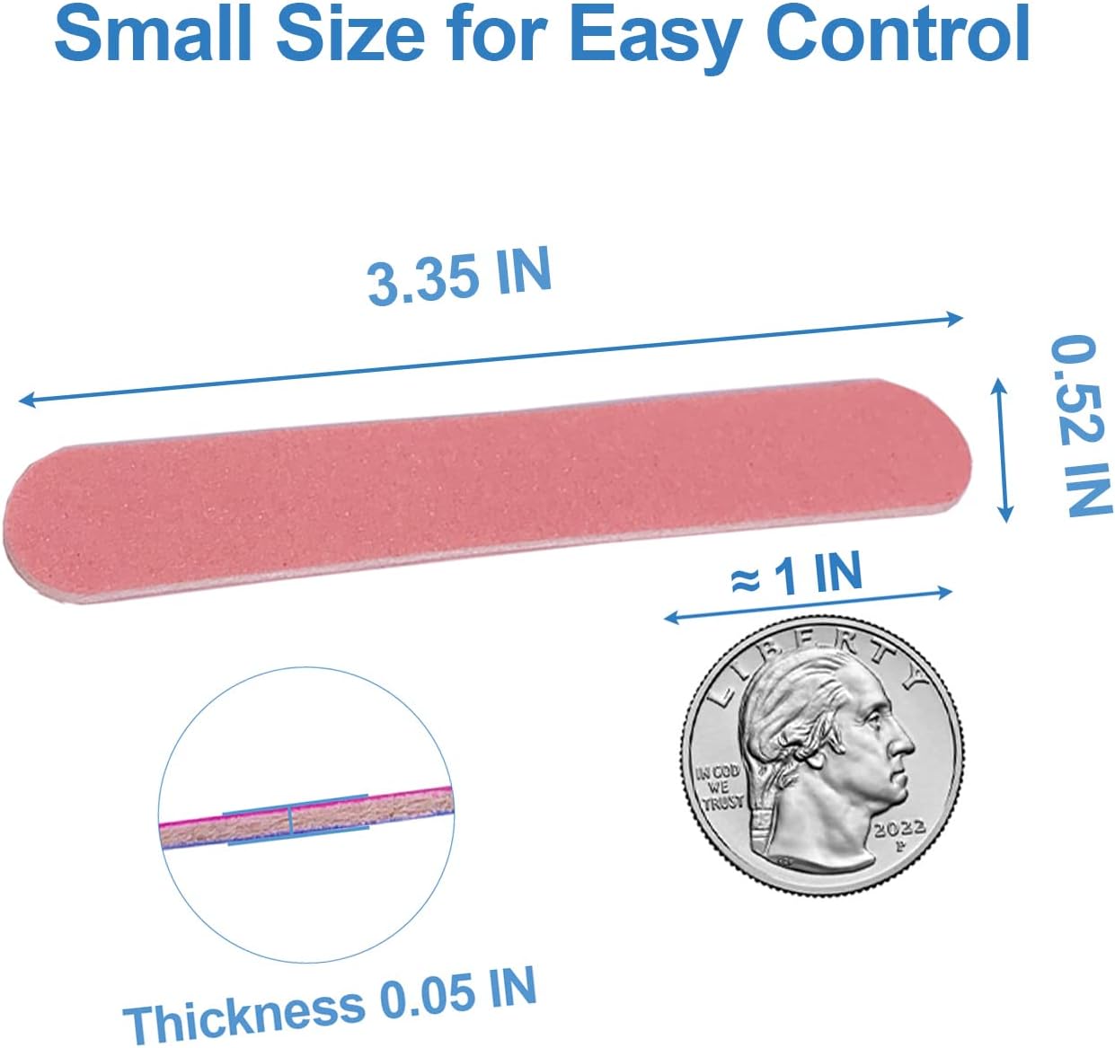 Mini Nail Files Bulk (100 Pcs), Double Sided Emery Board Nail File for Nature Nails, Manicure Tool Set Disposable Colorful Nail File for Home Salon Use Travel Size Men Women Kids Wood Board