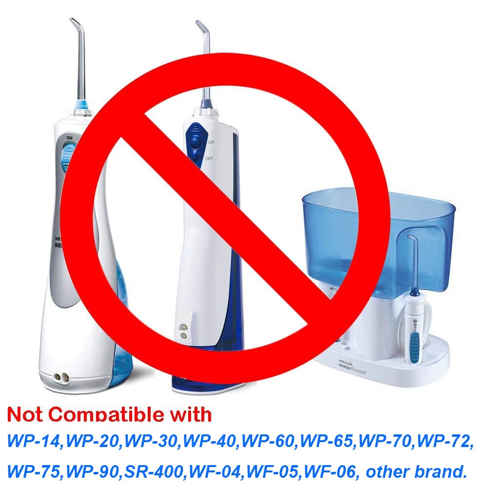 Flosser Replacement Tips Compatible with Waterpik Water Flosser, Reach Flosser Refill Heads Replacement Heads, Compatible with Waterpik Oral Irrigator & Dental Flosser (Plaque Tips)