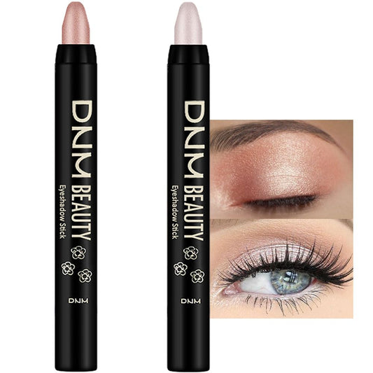 evpct 2Pcs Cream Eyeshadow Brightener Sticks Set for Eyes Waterproof, Champagne Shimmer & Pearl Shimmer Matte Metallic Eye shadow Stick Pencil Pen Bulk sombras en crema para ojos 17 +18