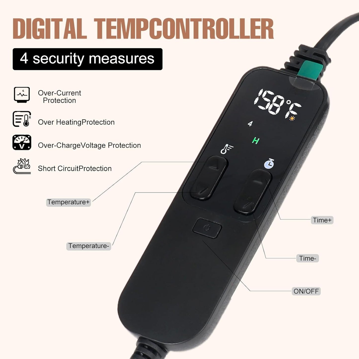 Hot Bamboo Massage Sticks Warmer Kit,12pcs Solid Bamboo Sticks for SPA,Portable Stone Massage Heater with Temperature Control/Heating Time for Home/Travel Spa Warming Therapy Relaxing