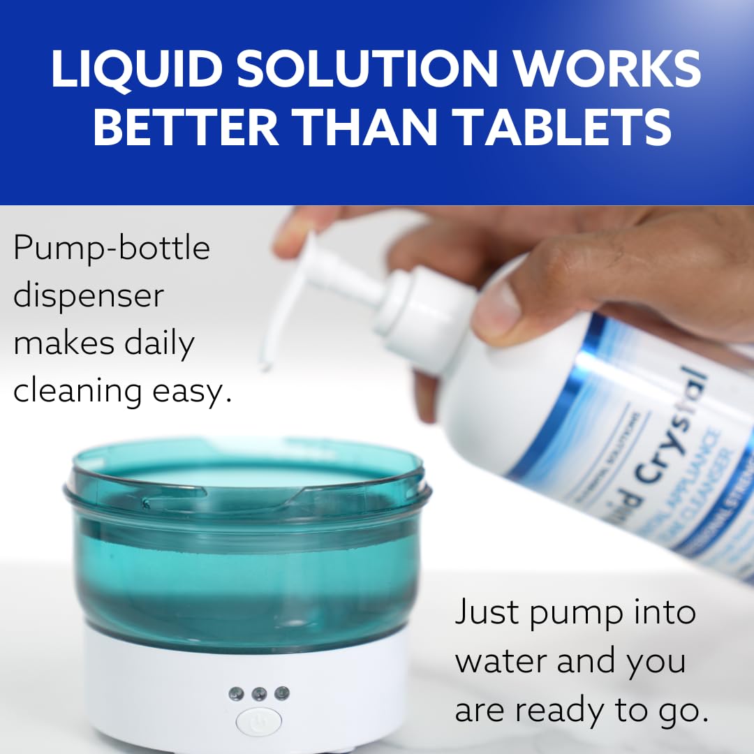 Dr. B Dental Solutions Liquid Crystal Soak Cleanser for Oral Appliances, Dentures, Night Guards, Aligners, & Other Devices
