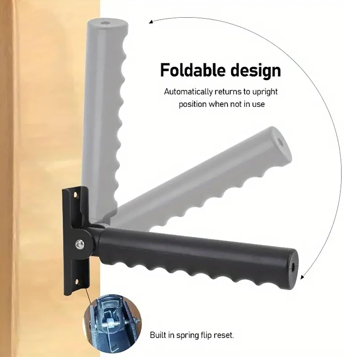 1pack Doorway Flip Assist Handle, Door Assistant Support Grip Handle, Doorway Stair Assist Grab Bar for Seniors, Elderly, Disabled, Handicap and Injured People