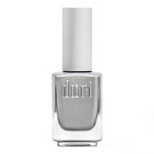 duri 536 Celebrity Scandal Nail Polish, Frosted Metallic Silver, Full Coverage, Fast Drying, Glossy, Lasting, 0.45 Fl Oz