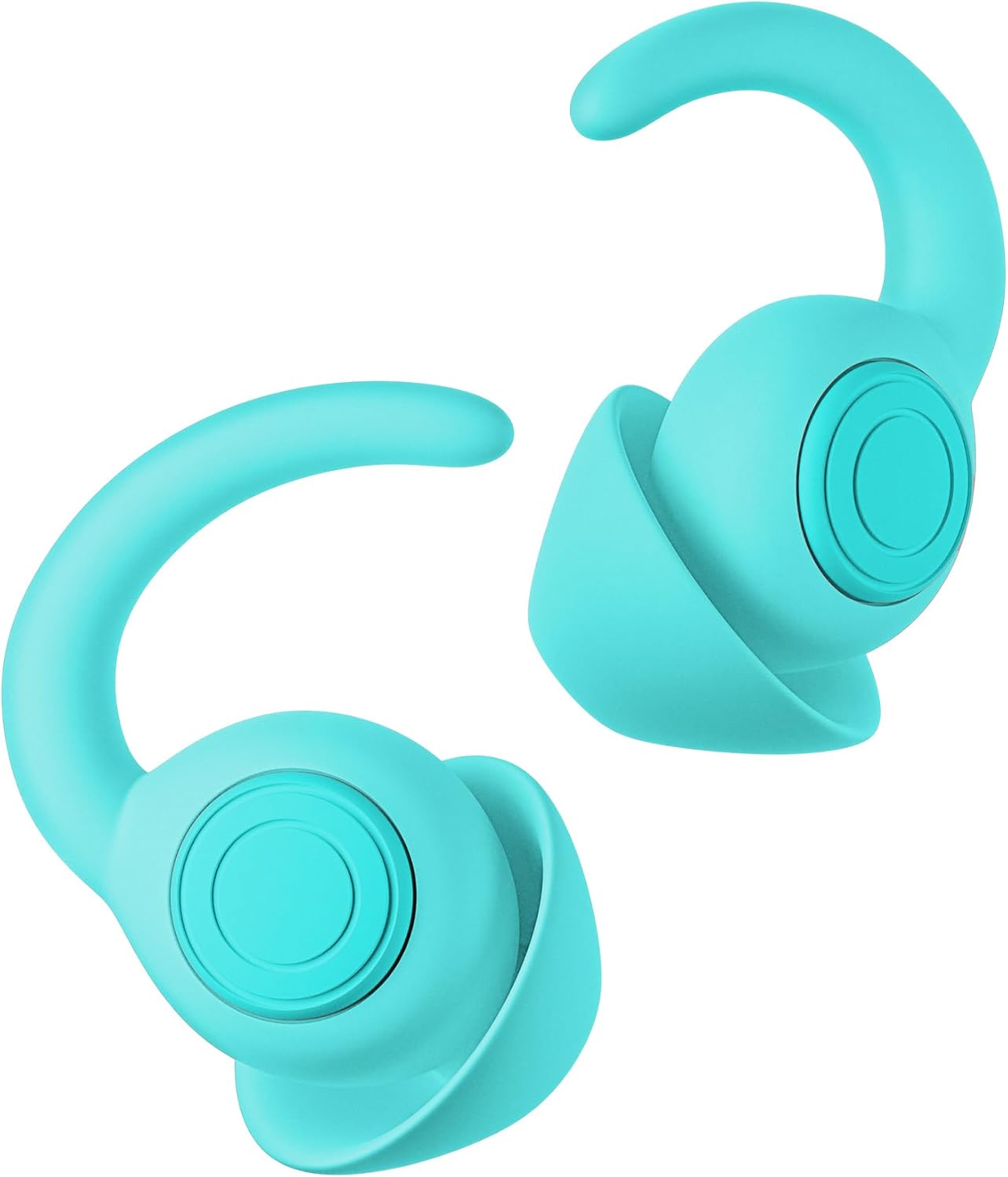 Ear Plugs for Sleeping - Noise Reduction Soft Silicone Earplugs, 2 Pairs Reusable Hearing Protection Earplugs for Noise Sensitivity, Sleep,Travel,Sound Reduction Noise Cancelling - Light Blue